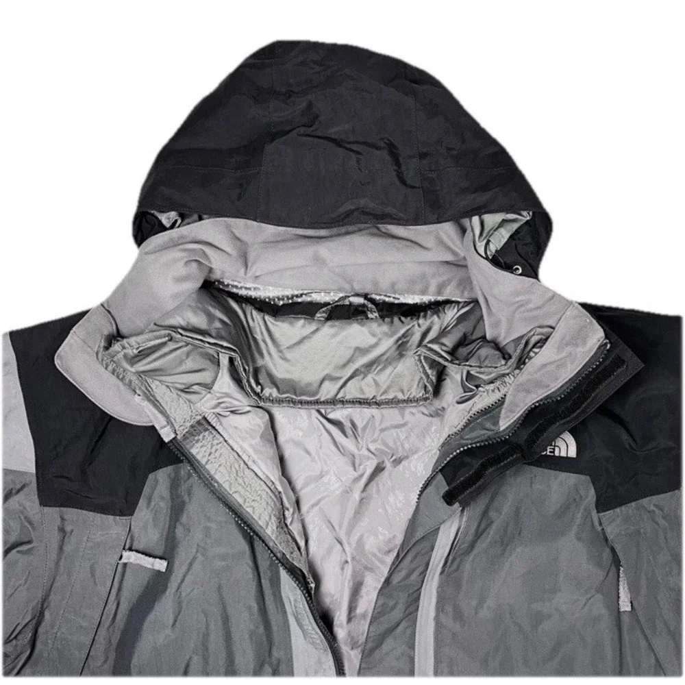 The‎ North Face HyVent 3-in-1 Parka Mens Large Gray Winter Ski Jacket Hooded TNF